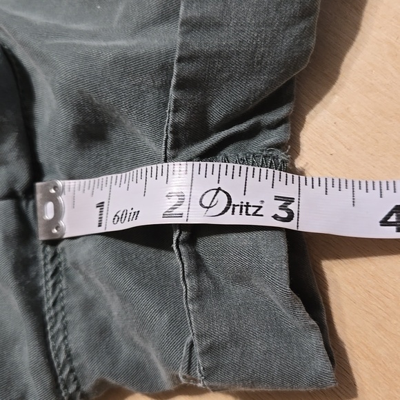 - Women's Green Shorts Elastic Pull On Tie Belt Front Back Pockets Size XXL - Picture 6 of 7